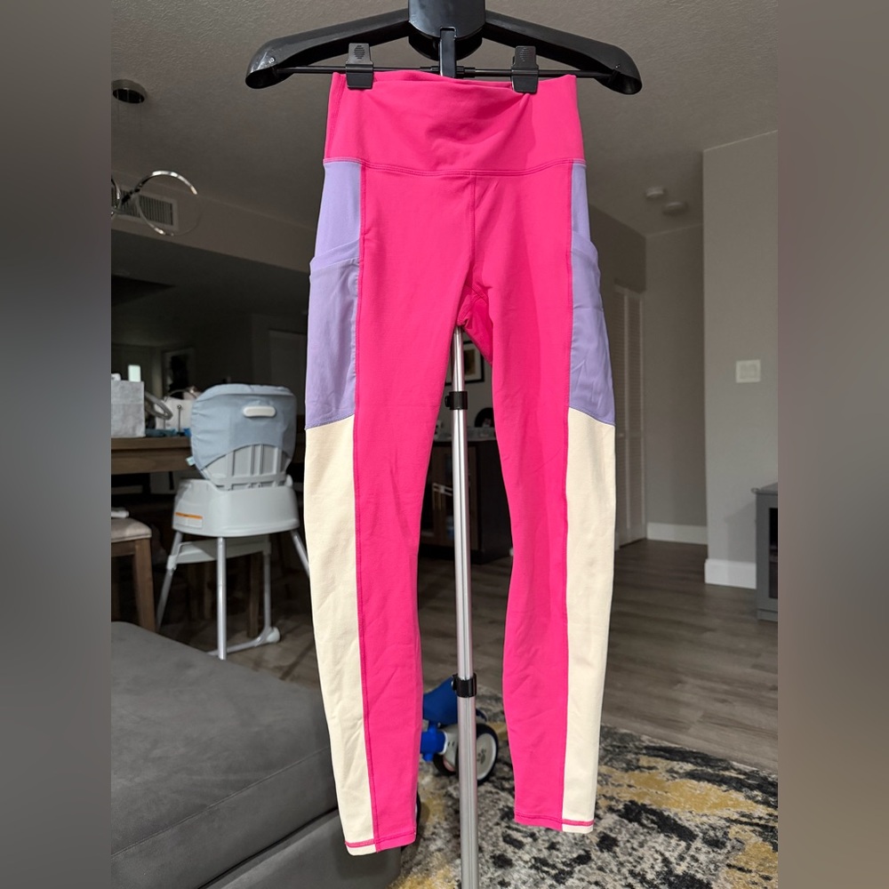 Fabletics PowerHold Leggings in Pink